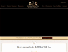 Tablet Screenshot of madafood.com